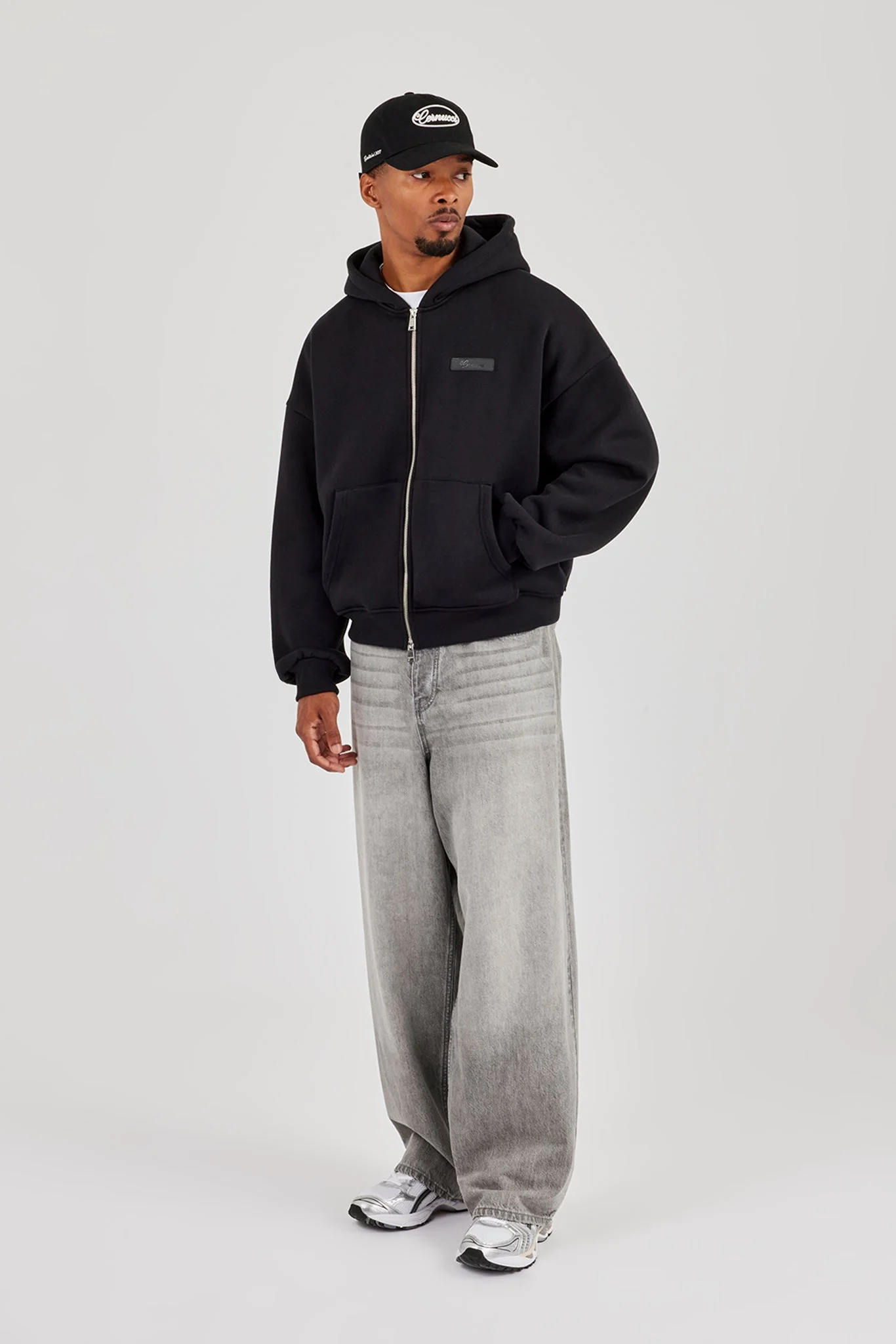 Super Baggy Jeans - Grey Wash - Image 3