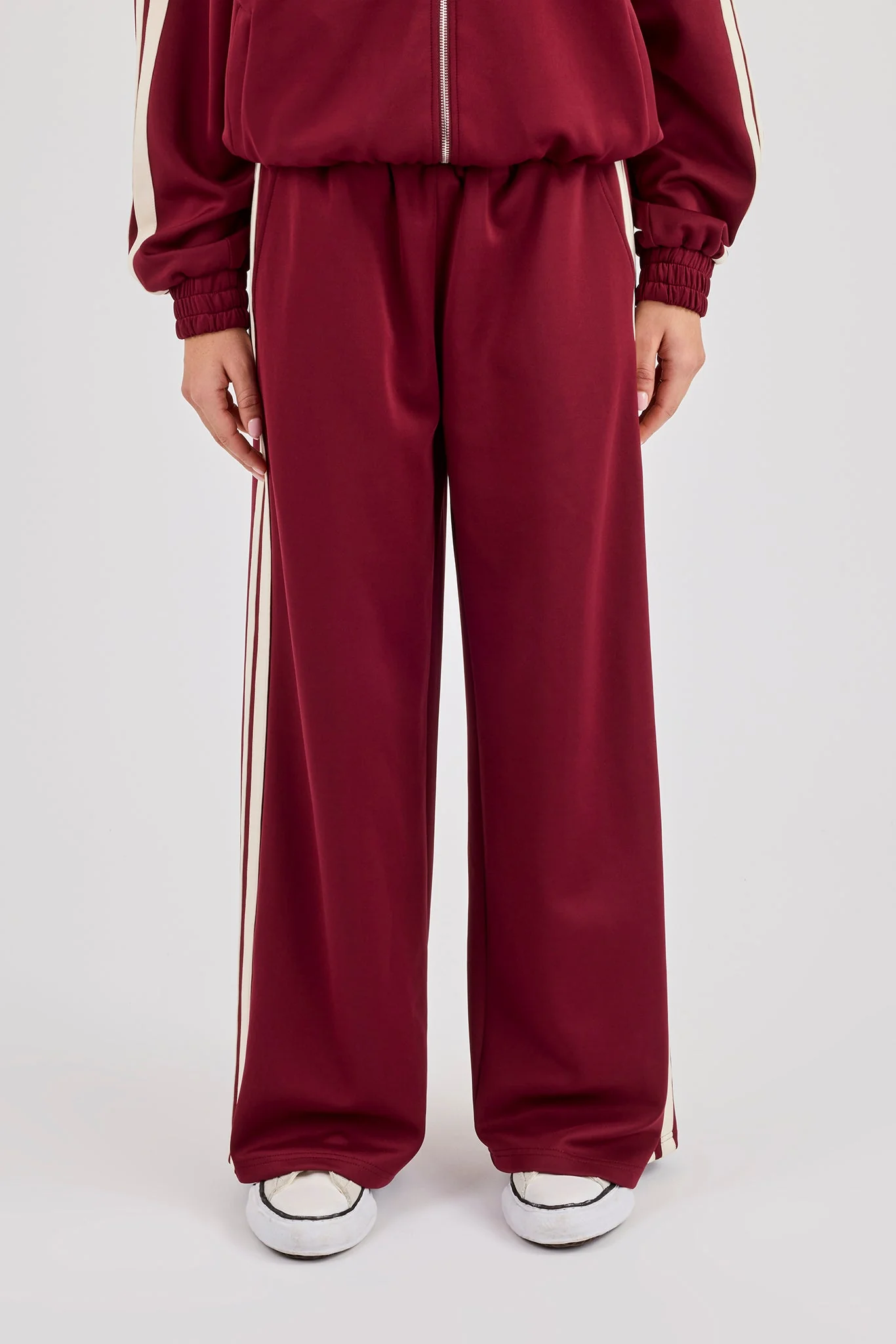 Super Baggy Taping Pant - Burgundy - Image 2