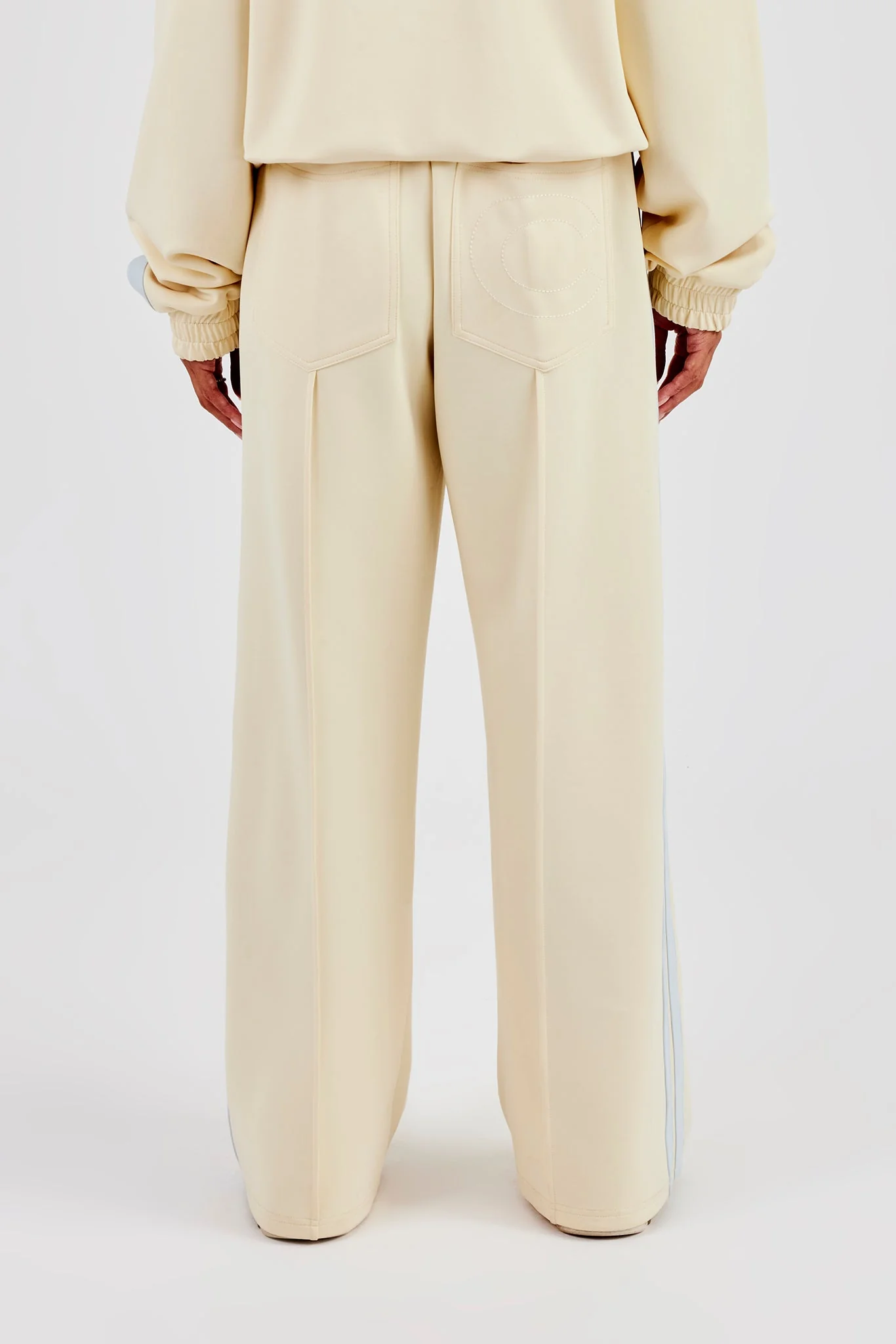 Taping Wide Leg Pant - Butter Yellow - Image 3