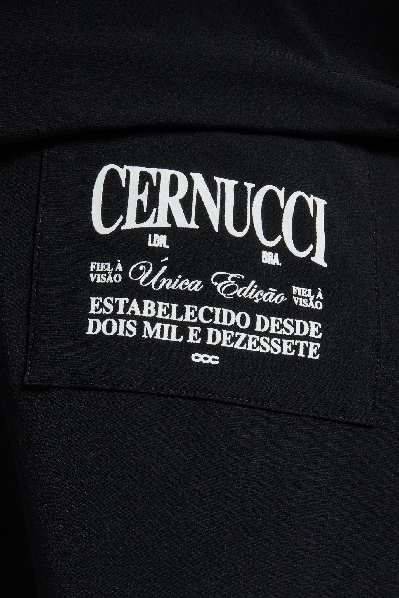 Text Pocket Elasticated Short - Black - Image 2