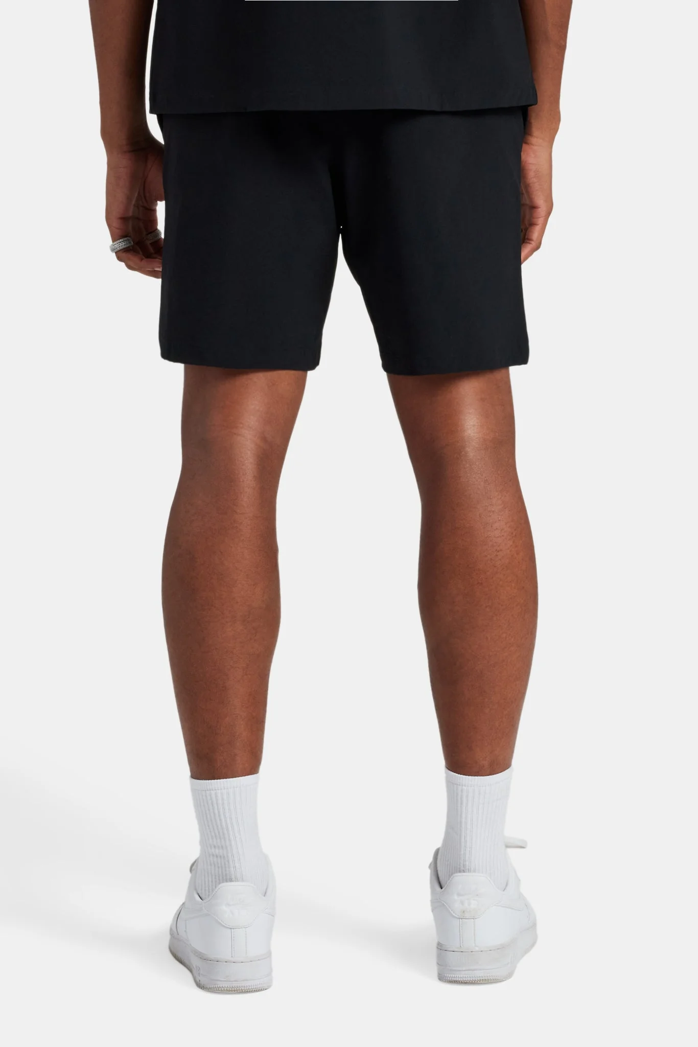Text Pocket Elasticated Short - Black - Image 3