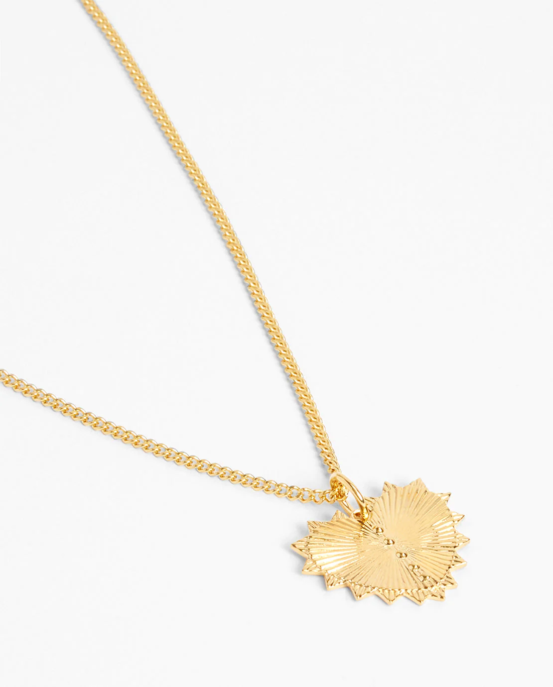 Textured Heart Pendant - Gold - Image 2