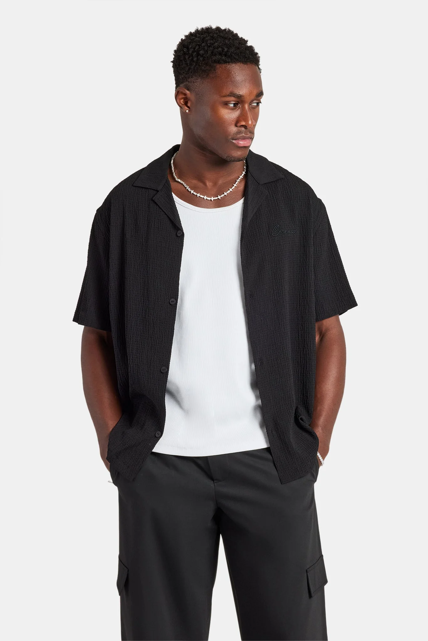 Textured Revere Shirt - Image 2