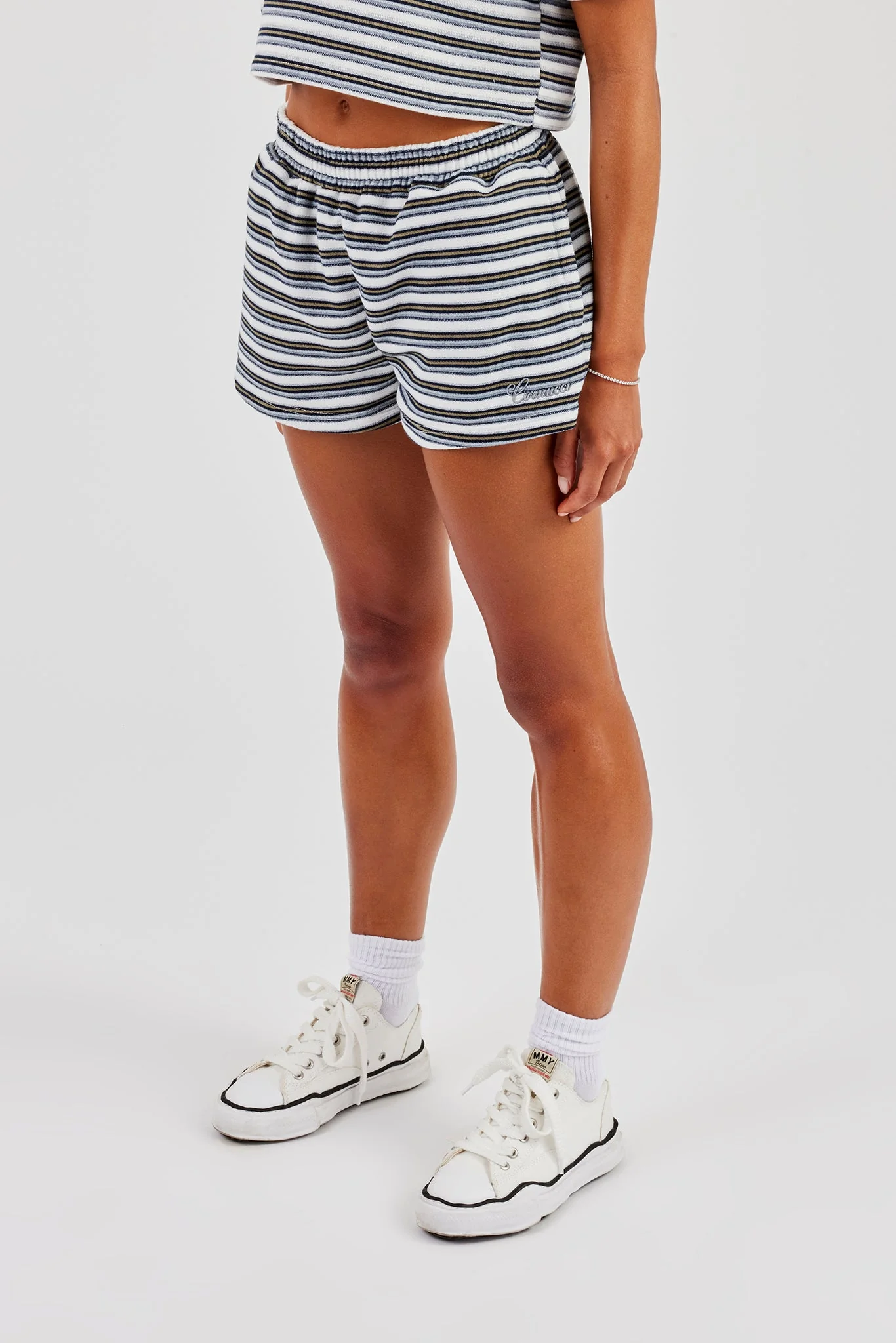 Textured Stripe Short - Blue