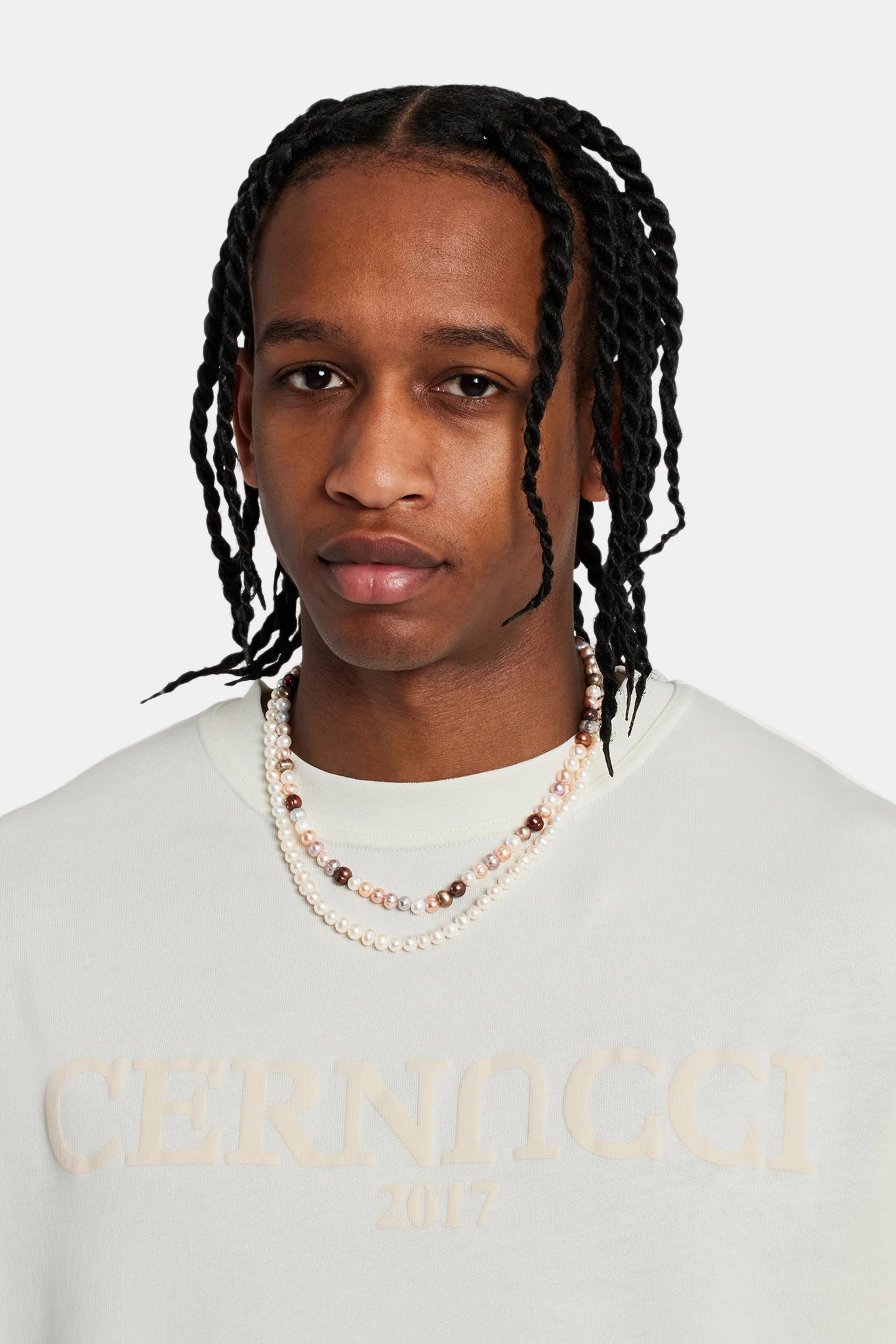 Tonal Logo Oversized T-Shirt - Off White - Image 2