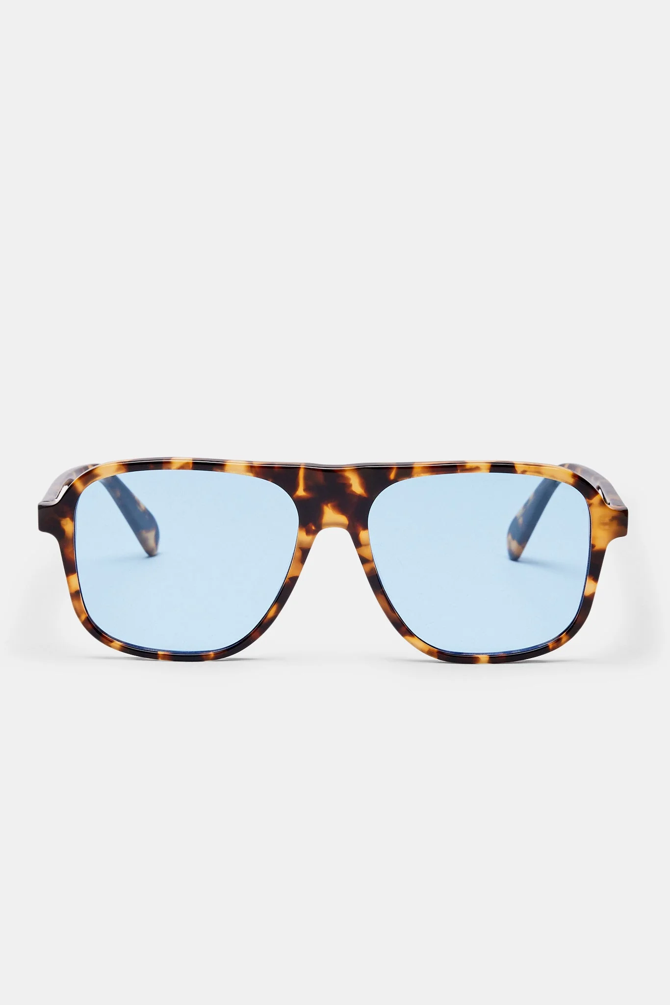 Tortoise Shell Aviator Sunglasses - Brown - Image 3