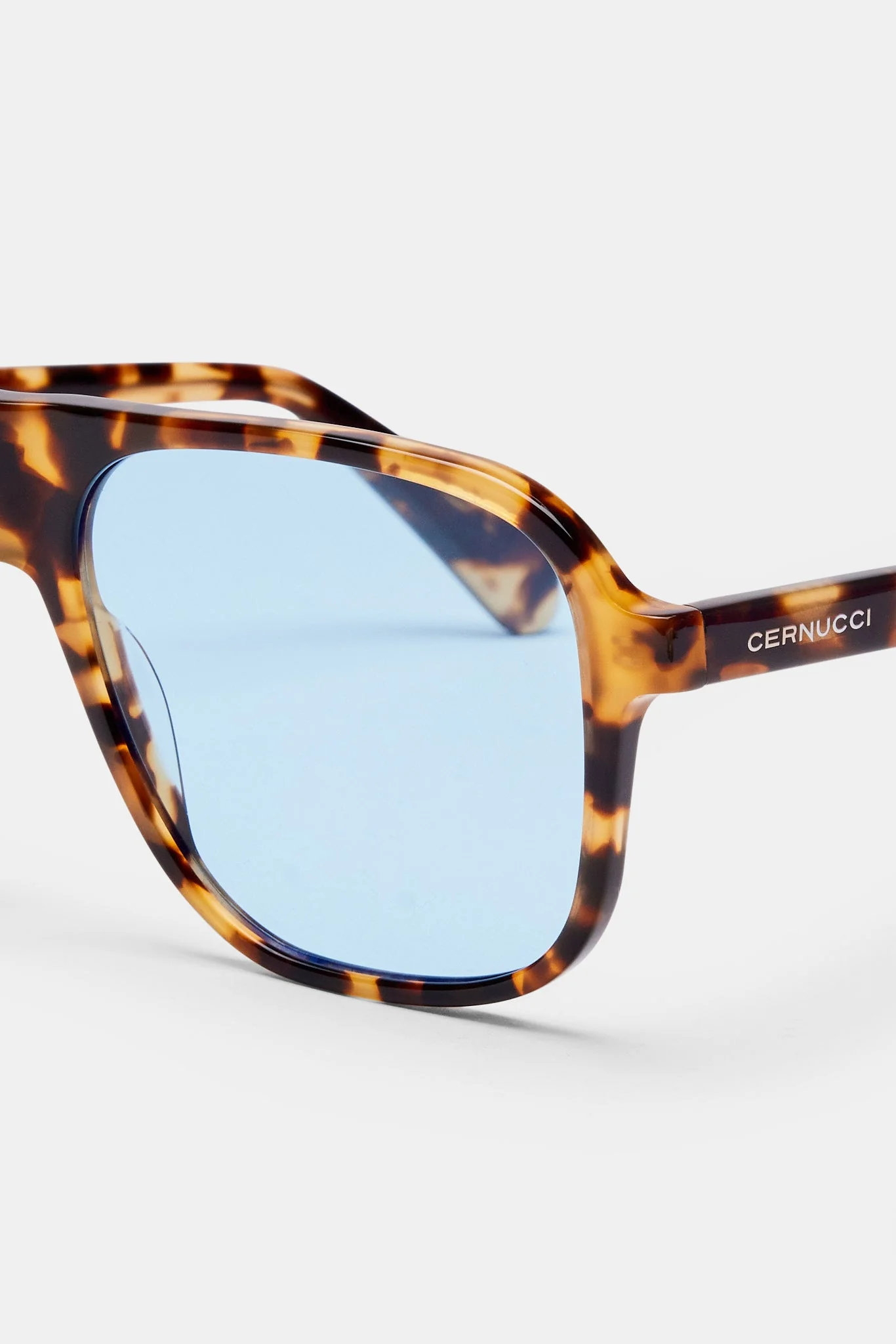 Tortoise Shell Aviator Sunglasses - Brown - Image 4