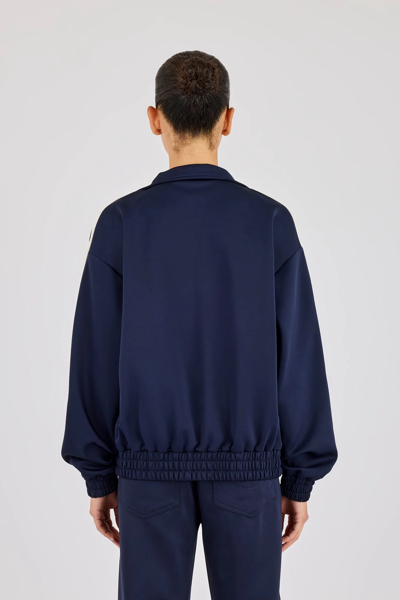 Varsity Panel Track Jacket - Navy - Image 4