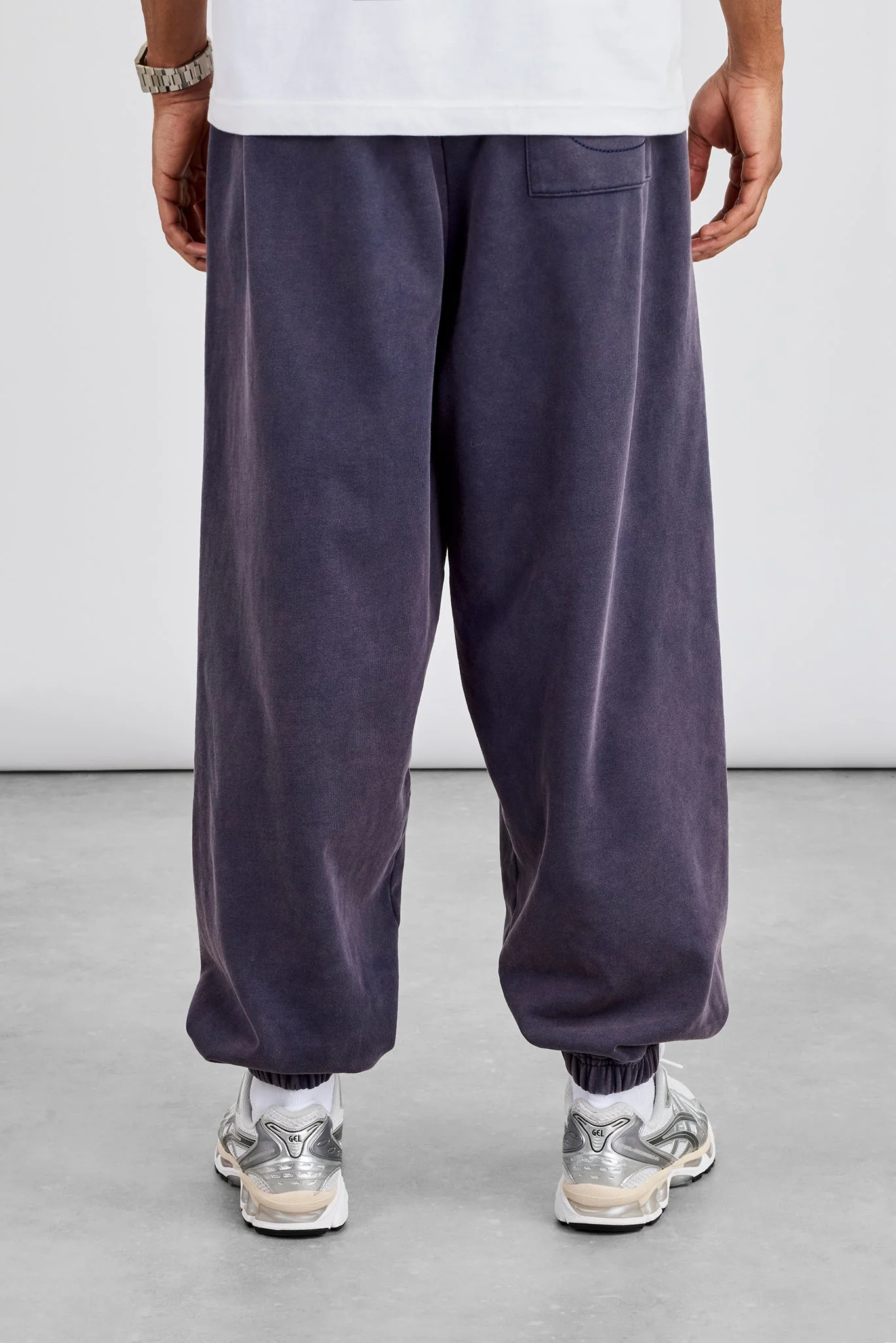 Washed Cuffed Jogger - Navy - Image 3