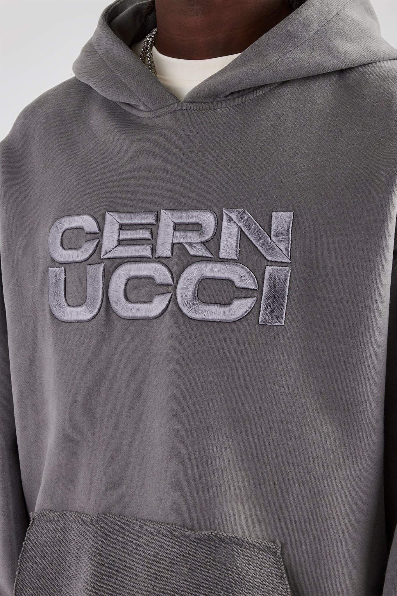 Washed Embroidered Oversized Hoodie - Image 4