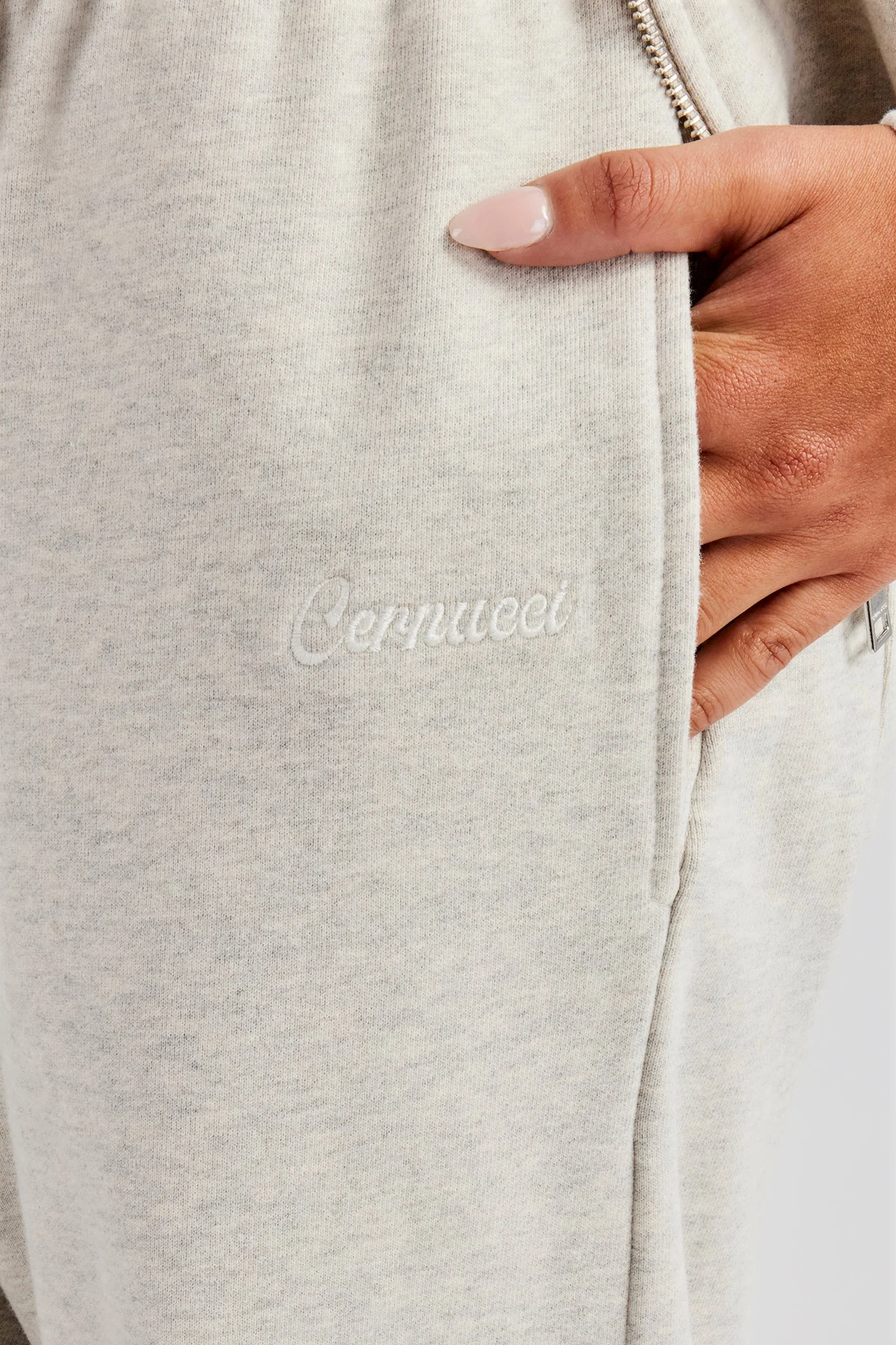 Wide Leg Jogger - Ash Grey - Image 3