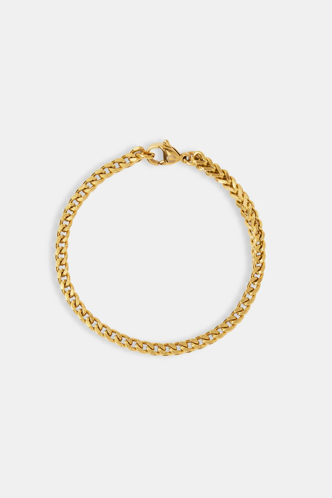 Womens 3mm Franco Bracelet - Gold - Image 2