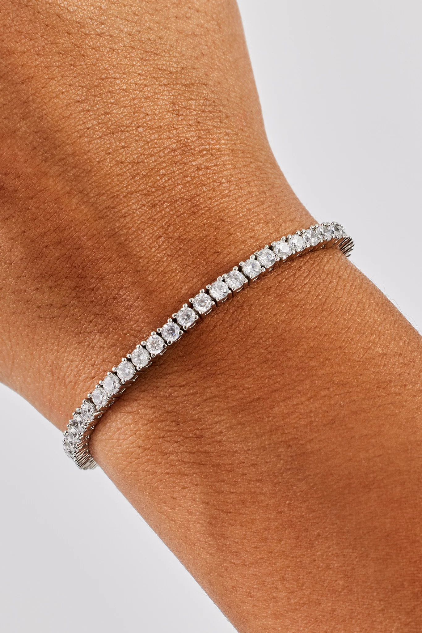 Womens 3mm Tennis Bracelet