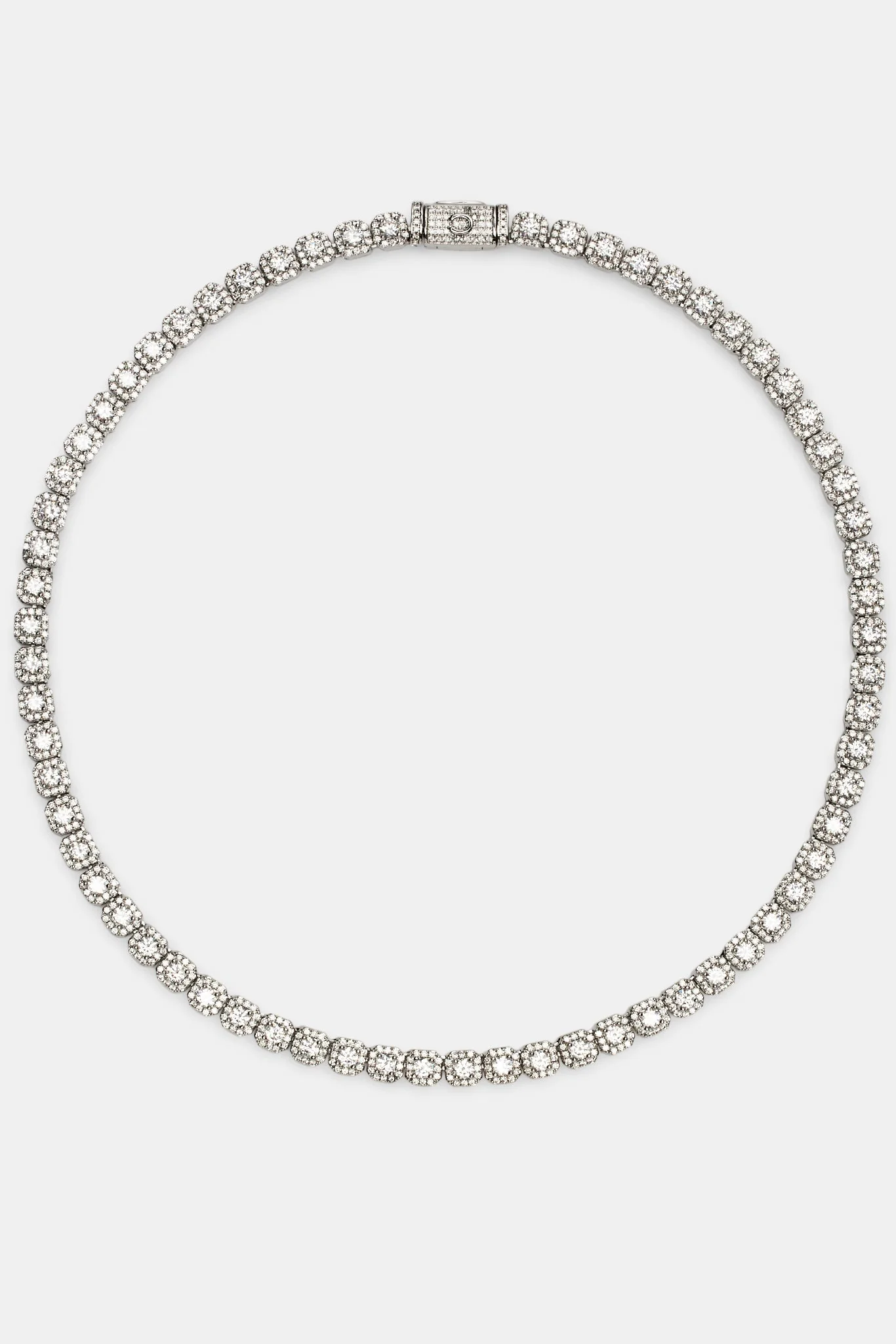 Womens 7mm Clustered Tennis Chain - Image 2