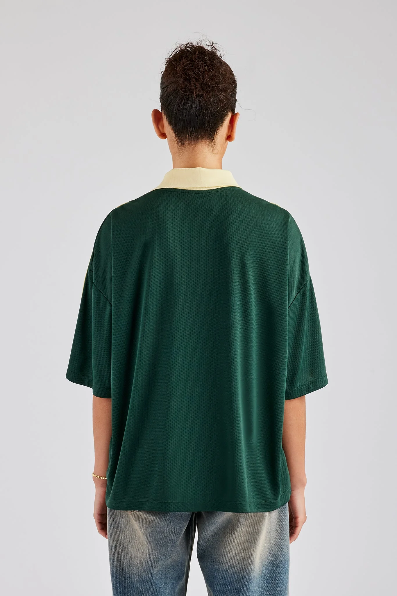 Cernucci Contrast Football Top - Green - Image 4