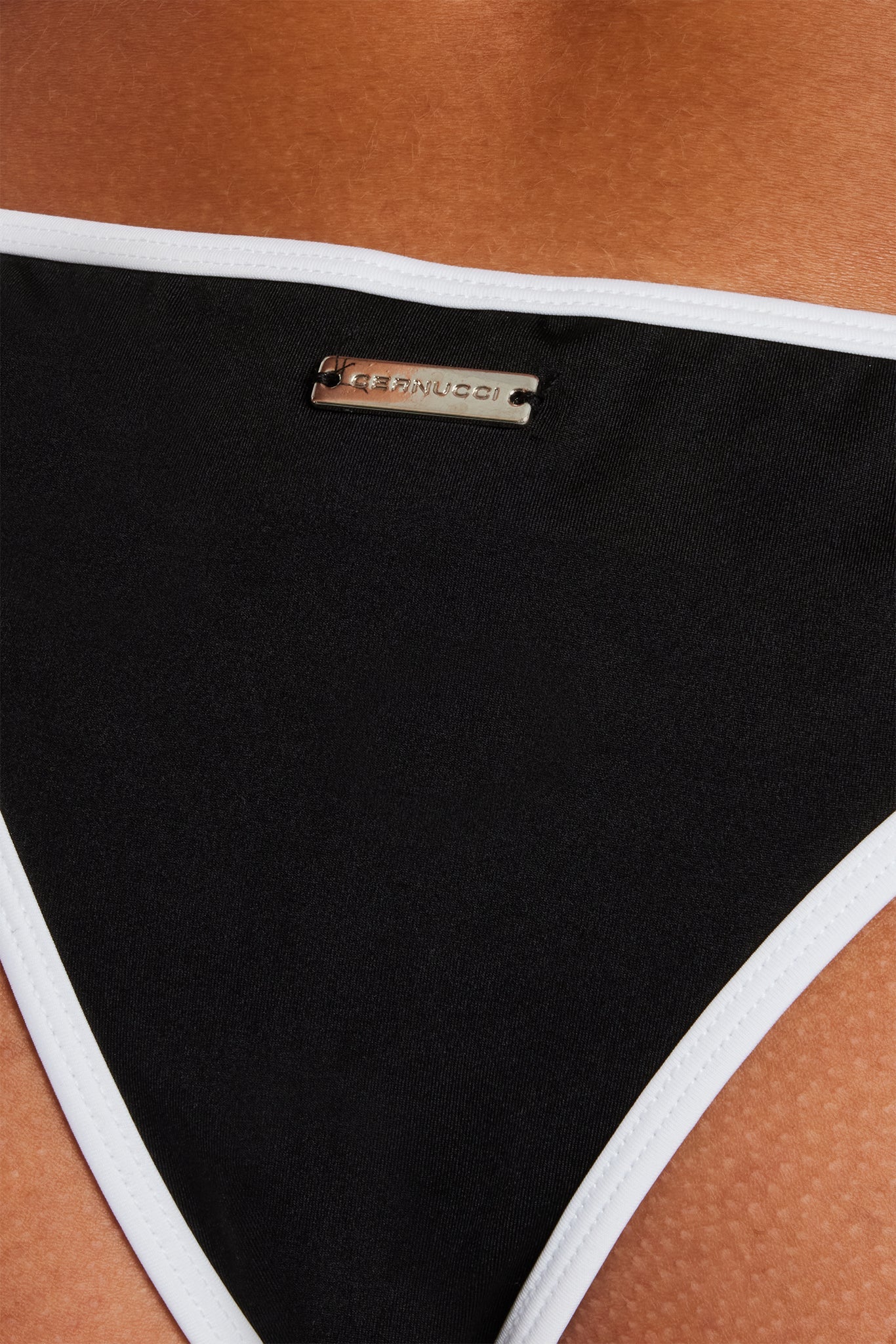 Womens Contrast Bikini Top & Bottoms - Black - Image 6