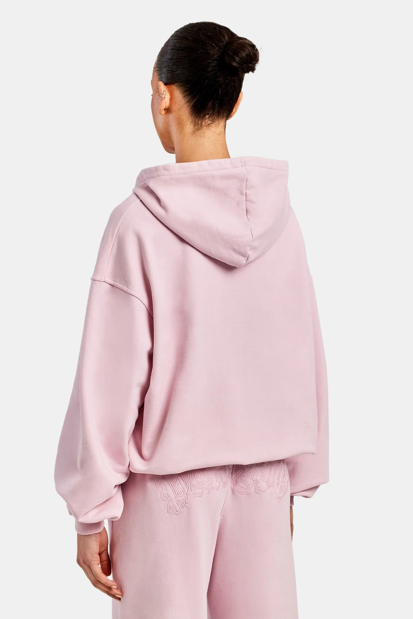 Womens Paraiso Embroidered Zip Hoodie - Pink - Image 2