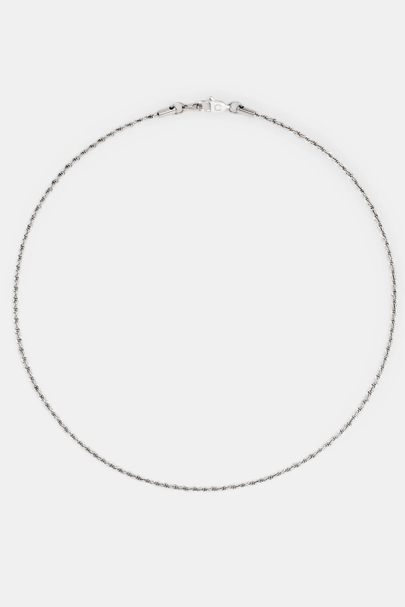 Womens Sterling Silver 3mm Rope Chain - Image 4