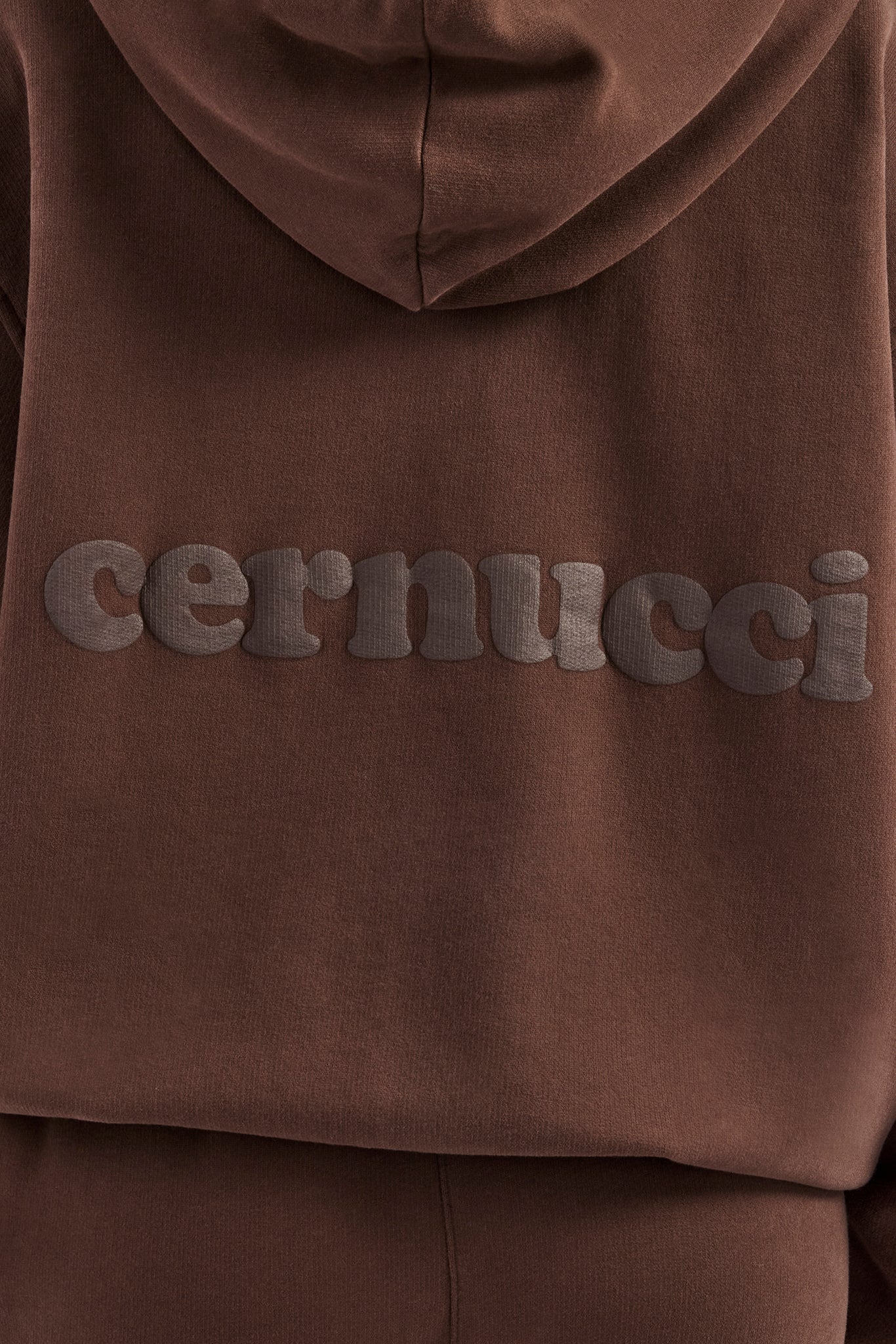Womens Zip Through Hoodie and Jogger Set - Chocolate - Image 4