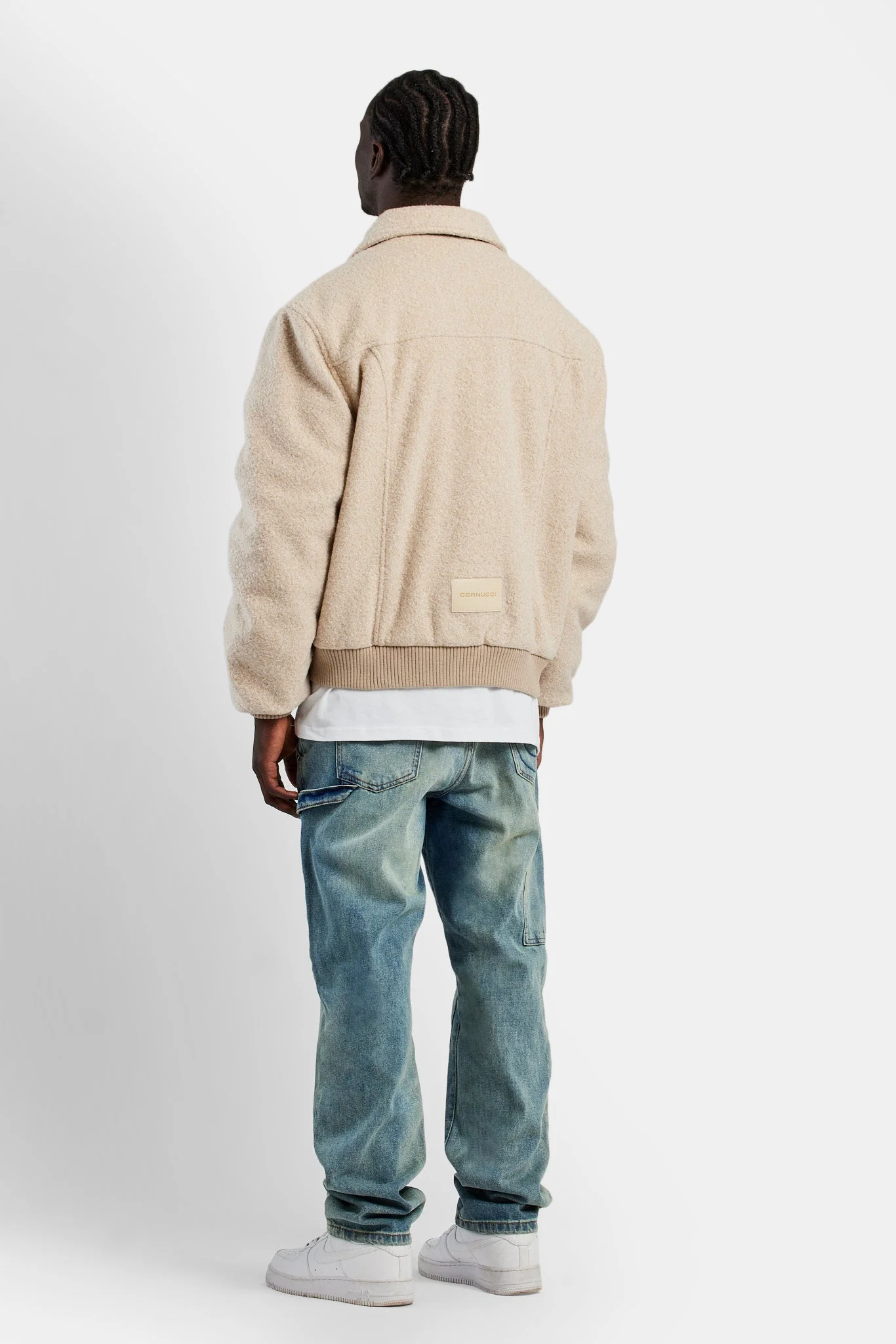 Wool Harrington Jacket - Beige - Image 2