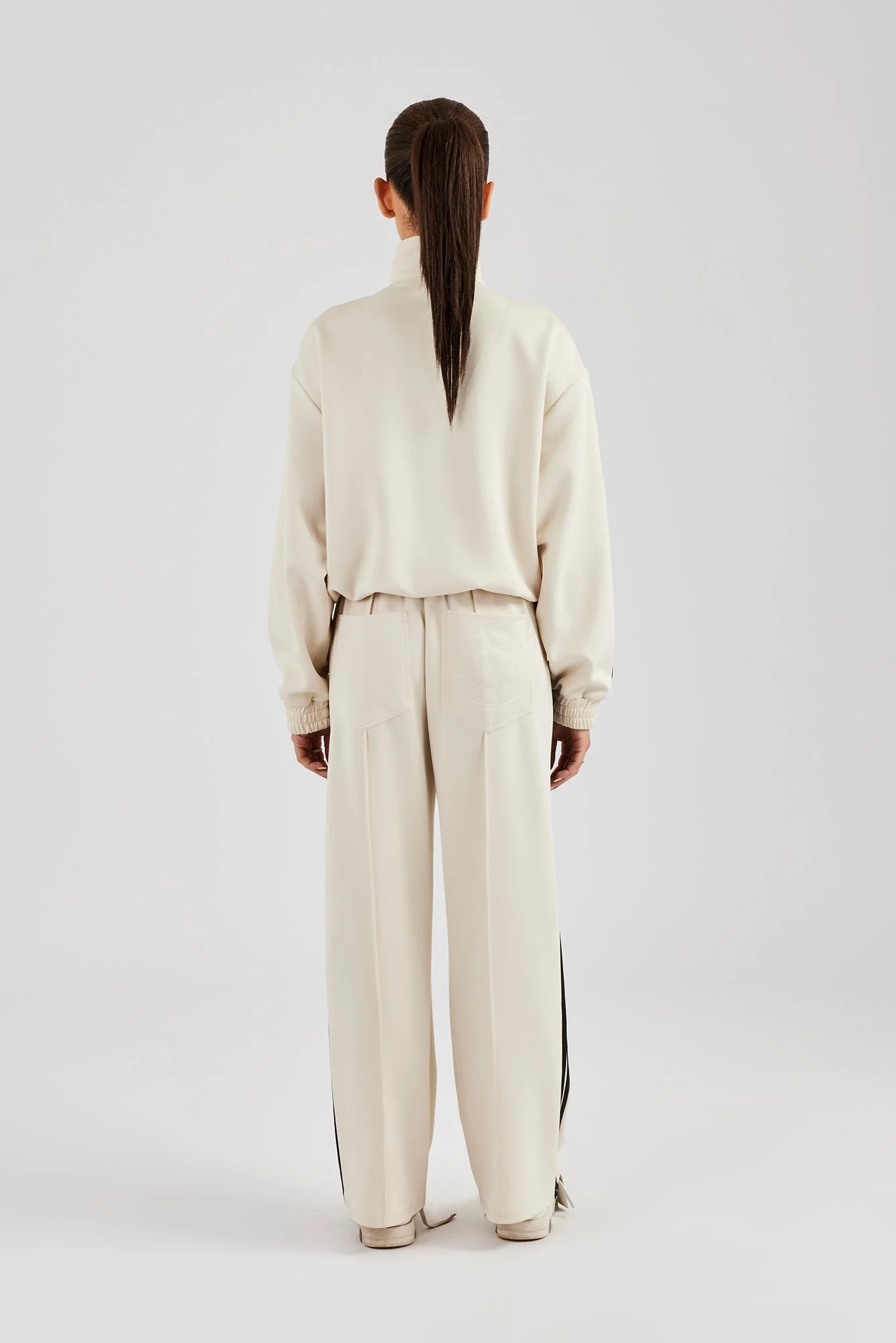 Zip Through Taping Tracksuit - Off White - Image 2